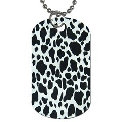 Black And White Cow Print 10 Cow Print, Hd Wallpaper Dog Tag (one Side) by nateshop