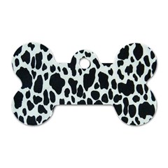 Black And White Cow Print 10 Cow Print, Hd Wallpaper Dog Tag Bone (two Sides) by nateshop