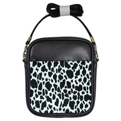 Black And White Cow Print 10 Cow Print, Hd Wallpaper Girls Sling Bag by nateshop