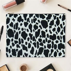 Black And White Cow Print 10 Cow Print, Hd Wallpaper Cosmetic Bag (xl) by nateshop