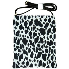 Black And White Cow Print 10 Cow Print, Hd Wallpaper Shoulder Sling Bag by nateshop