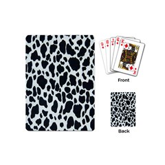 Black And White Cow Print 10 Cow Print, Hd Wallpaper Playing Cards Single Design (mini) by nateshop