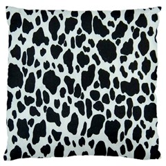 Black And White Cow Print 10 Cow Print, Hd Wallpaper Large Cushion Case (one Side) by nateshop