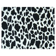 Black And White Cow Print 10 Cow Print, Hd Wallpaper Two Sides Premium Plush Fleece Blanket (medium) by nateshop