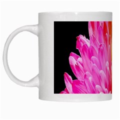 Abstract, Amoled, Back, Flower, Green Love, Orange, Pink, White Mug by nateshop