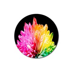 Abstract, Amoled, Back, Flower, Green Love, Orange, Pink, Magnet 3  (round) by nateshop