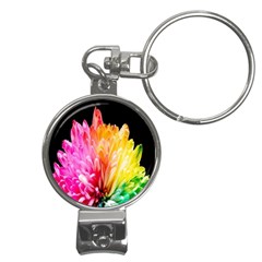 Abstract, Amoled, Back, Flower, Green Love, Orange, Pink, Nail Clippers Key Chain by nateshop