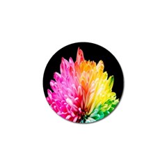 Abstract, Amoled, Back, Flower, Green Love, Orange, Pink, Golf Ball Marker by nateshop