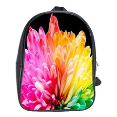 Abstract, Amoled, Back, Flower, Green Love, Orange, Pink, School Bag (xl) by nateshop