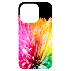 Abstract, Amoled, Back, Flower, Green Love, Orange, Pink, Iphone 14 Pro Black Uv Print Case by nateshop