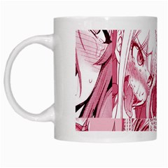 Ahegao Pink, Anime, Girl, Girlface, Girls, Pattern, White, Hd White Mug by nateshop