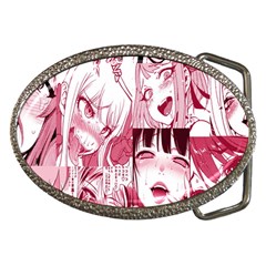 Ahegao Pink, Anime, Girl, Girlface, Girls, Pattern, White, Hd Belt Buckles by nateshop