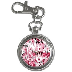 Ahegao Pink, Anime, Girl, Girlface, Girls, Pattern, White, Hd Key Chain Watches