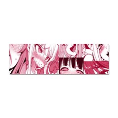 Ahegao Pink, Anime, Girl, Girlface, Girls, Pattern, White, Hd Sticker Bumper (10 Pack)