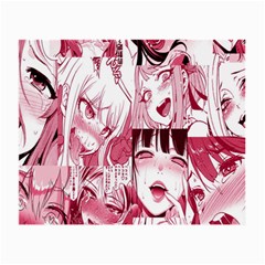 Ahegao Pink, Anime, Girl, Girlface, Girls, Pattern, White, Hd Small Glasses Cloth