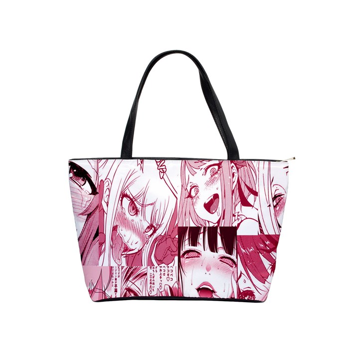 Ahegao Pink, Anime, Girl, Girlface, Girls, Pattern, White, Hd Classic Shoulder Handbag