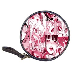 Ahegao Pink, Anime, Girl, Girlface, Girls, Pattern, White, Hd Classic 20-cd Wallets by nateshop