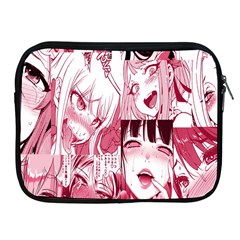 Ahegao Pink, Anime, Girl, Girlface, Girls, Pattern, White, Hd Apple Ipad 2/3/4 Zipper Cases by nateshop