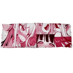 Ahegao Pink, Anime, Girl, Girlface, Girls, Pattern, White, Hd Body Pillow Case Dakimakura (two Sides) by nateshop