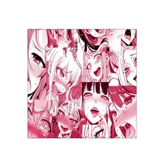 Ahegao Pink, Anime, Girl, Girlface, Girls, Pattern, White, Hd Satin Bandana Scarf 22  x 22 