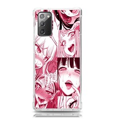 Ahegao Pink, Anime, Girl, Girlface, Girls, Pattern, White, Hd Samsung Galaxy Note 20 TPU UV Case