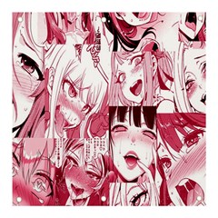 Ahegao Pink, Anime, Girl, Girlface, Girls, Pattern, White, Hd Banner And Sign 3  X 3  by nateshop