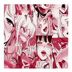 Ahegao Pink, Anime, Girl, Girlface, Girls, Pattern, White, Hd Banner And Sign 4  X 4  by nateshop