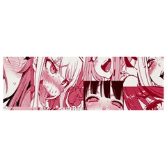 Ahegao Pink, Anime, Girl, Girlface, Girls, Pattern, White, Hd Banner And Sign 9  X 3  by nateshop