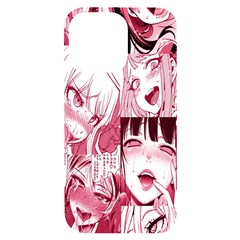 Ahegao Pink, Anime, Girl, Girlface, Girls, Pattern, White, Hd iPhone 14 Pro Max Black UV Print Case