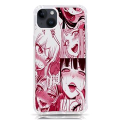 Ahegao Pink, Anime, Girl, Girlface, Girls, Pattern, White, Hd iPhone 14 Plus TPU UV Print Case