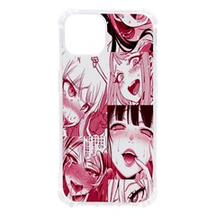 Ahegao Pink, Anime, Girl, Girlface, Girls, Pattern, White, Hd Iphone 13 Tpu Uv Print Case by nateshop