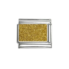 Gold Glittering Background Gold Glitter Texture, Close-up Italian Charm (9mm) by nateshop