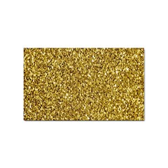 Gold Glittering Background Gold Glitter Texture, Close-up Sticker Rectangular (10 Pack) by nateshop