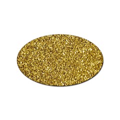 Gold Glittering Background Gold Glitter Texture, Close-up Sticker Oval (10 Pack) by nateshop