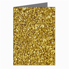 Gold Glittering Background Gold Glitter Texture, Close-up Greeting Cards (pkg Of 8) by nateshop