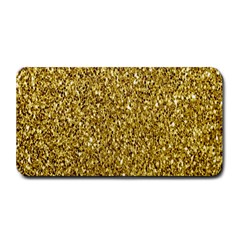 Gold Glittering Background Gold Glitter Texture, Close-up Medium Bar Mat by nateshop