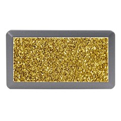 Gold Glittering Background Gold Glitter Texture, Close-up Memory Card Reader (mini) by nateshop