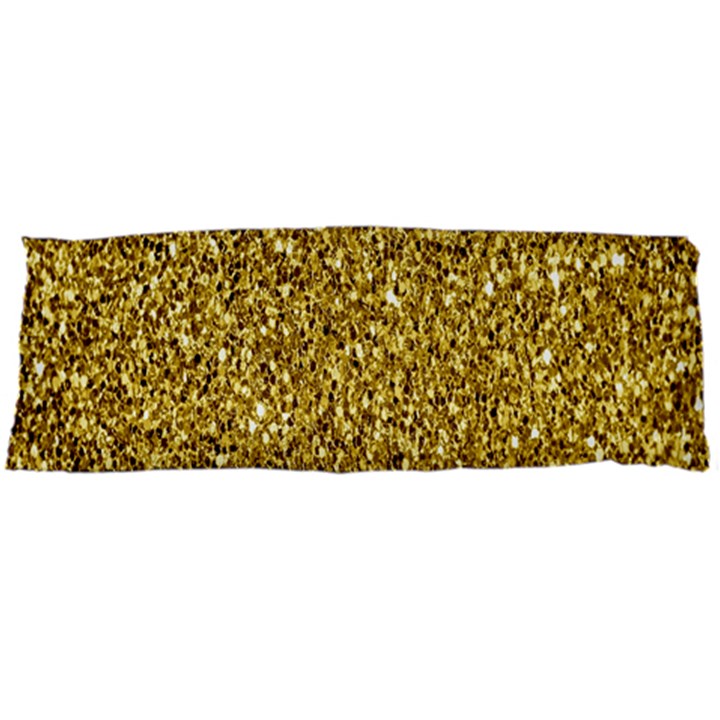 Gold Glittering Background Gold Glitter Texture, Close-up Body Pillow Case Dakimakura (Two Sides)