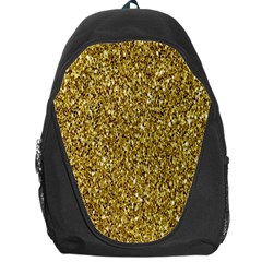 Gold Glittering Background Gold Glitter Texture, Close-up Backpack Bag by nateshop