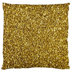 Gold Glittering Background Gold Glitter Texture, Close-up Standard Premium Plush Fleece Cushion Case (two Sides) by nateshop