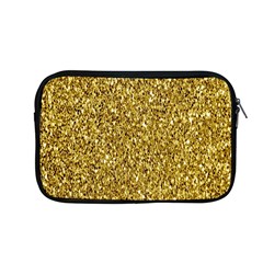 Gold Glittering Background Gold Glitter Texture, Close-up Apple Macbook Pro 13  Zipper Case by nateshop