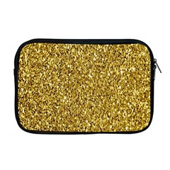 Gold Glittering Background Gold Glitter Texture, Close-up Apple Macbook Pro 17  Zipper Case by nateshop