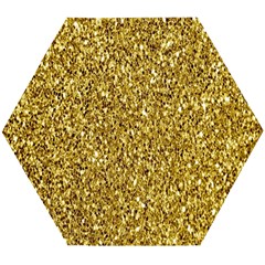 Gold Glittering Background Gold Glitter Texture, Close-up Wooden Puzzle Hexagon by nateshop