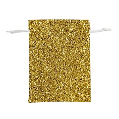 Gold Glittering Background Gold Glitter Texture, Close-up Lightweight Drawstring Pouch (l) by nateshop