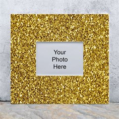 Gold Glittering Background Gold Glitter Texture, Close-up White Wall Photo Frame 5  X 7  by nateshop