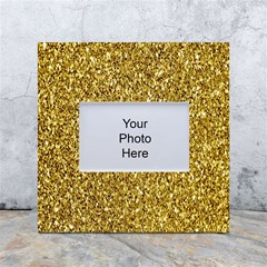 Gold Glittering Background Gold Glitter Texture, Close-up White Box Photo Frame 4  X 6  by nateshop