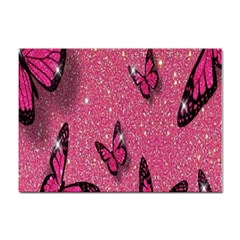 Butterfly, Girl, Pink, Wallpaper Sticker A4 (10 Pack)