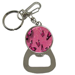 Butterfly, Girl, Pink, Wallpaper Bottle Opener Key Chain by nateshop