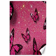 Butterfly, Girl, Pink, Wallpaper Canvas 20  X 30  by nateshop