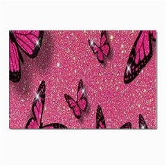 Butterfly, Girl, Pink, Wallpaper Postcards 5  X 7  (pkg Of 10) by nateshop